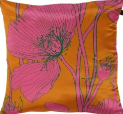 Intratuin sierkussen Yule oranje / roze 45 x 45 cm