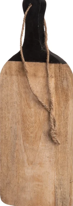 Intratuin snijplank Max naturel / zwart 39 x 15 x 2 cm