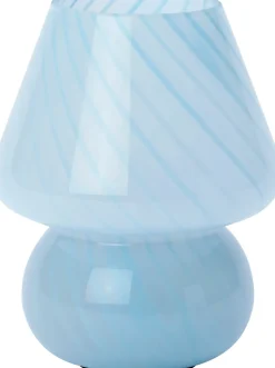 Intratuin tafellamp Daisi blauw D 15 H 19 cm