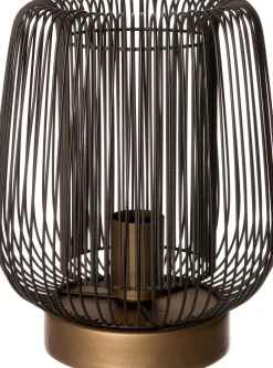 Intratuin tafellamp Jess zwart;goud D 28 H 38,5 cm