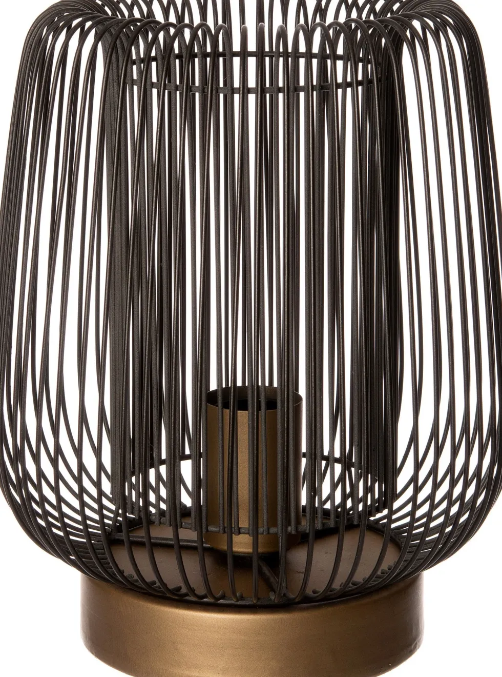 Intratuin tafellamp Jess zwart;goud D 28 H 38,5 cm