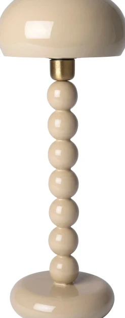 Intratuin tafellamp Minos beige D 22 H 52 cm