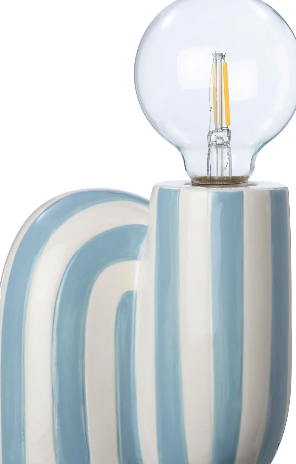 Intratuin tafellamp Nanna wit / blauw 14,5 x 10,5 x 23 cm
