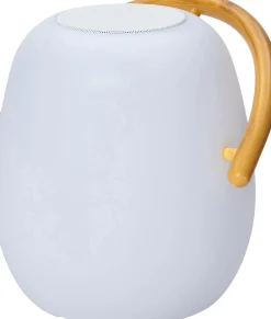 Intratuin tafellamp Toledo met speaker wit 20,5 x 17 x 19 cm