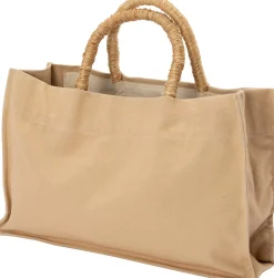 Intratuin tas Totty beige 43 x 12 x 30 cm