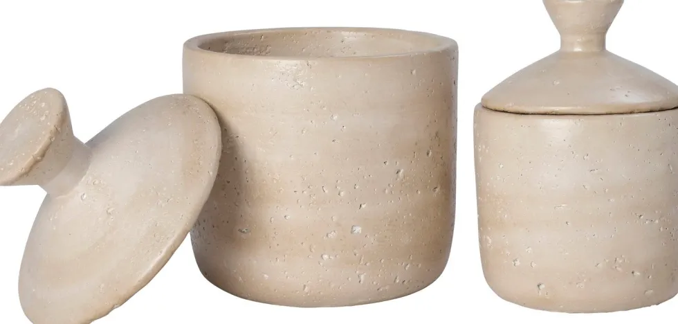 Intratuin voorraadpot Parrog beige D 11 H 16 cm