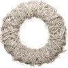 Intratuin wanddecoratie krans wit D 70 H 19 cm