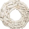 Intratuin wanddecoratie krans wit D 40 H 10 cm