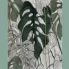Intratuin wanddoek Monstera wit / groen 45 x 30 cm