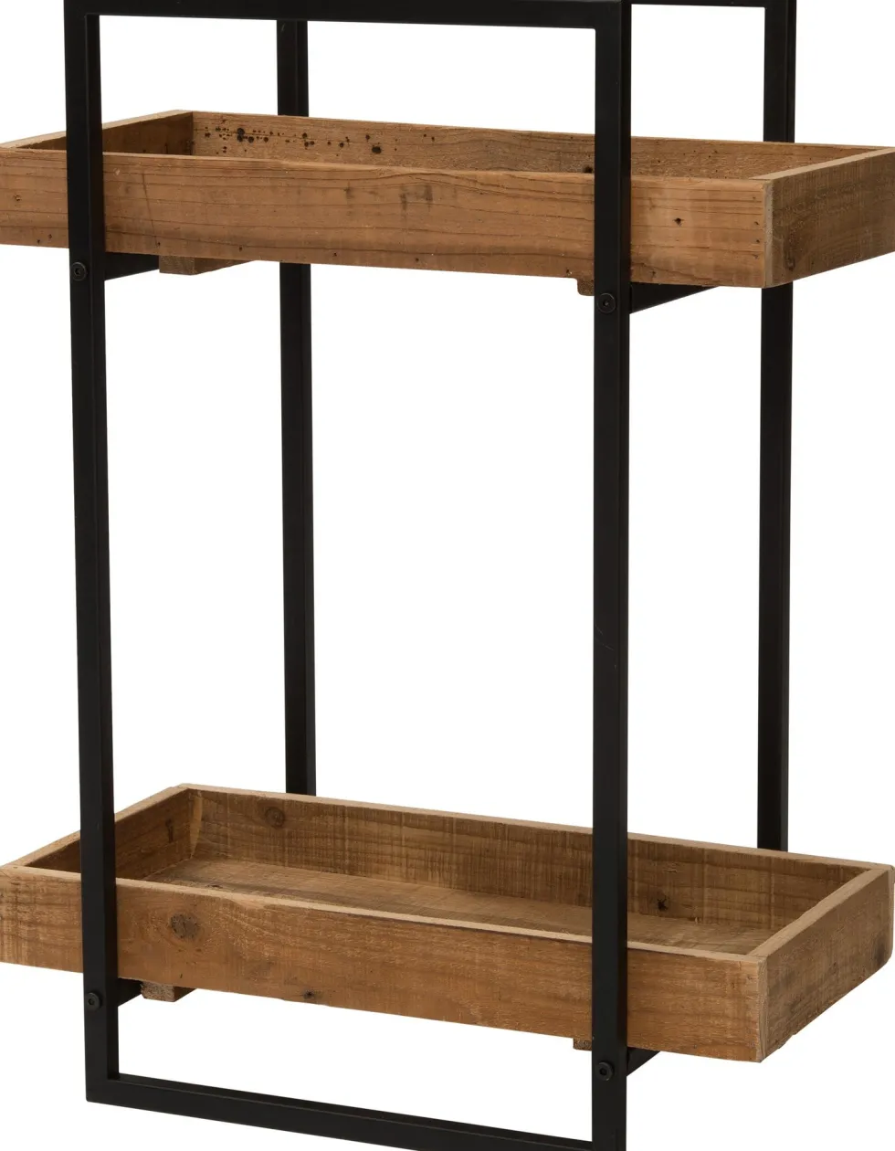Intratuin wandplank bruin / zwart 50 x 28,5 x 67,5 cm