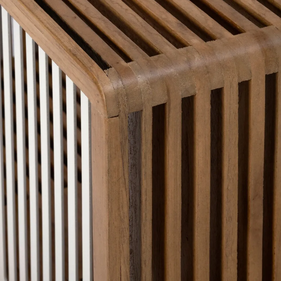 Intratuin wandrek Larne naturel / wit 68 x 23 x 40 cm