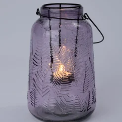 Intratuin waxinelichthouder Ella lichtpaars D 12,5 H 19,5 cm