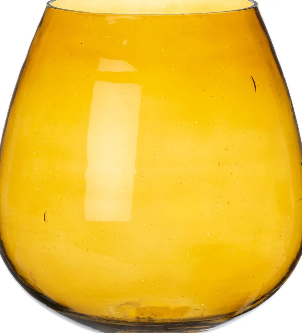 Intratuin waxinelichthouder Alfi geel D 12 H 13 cm