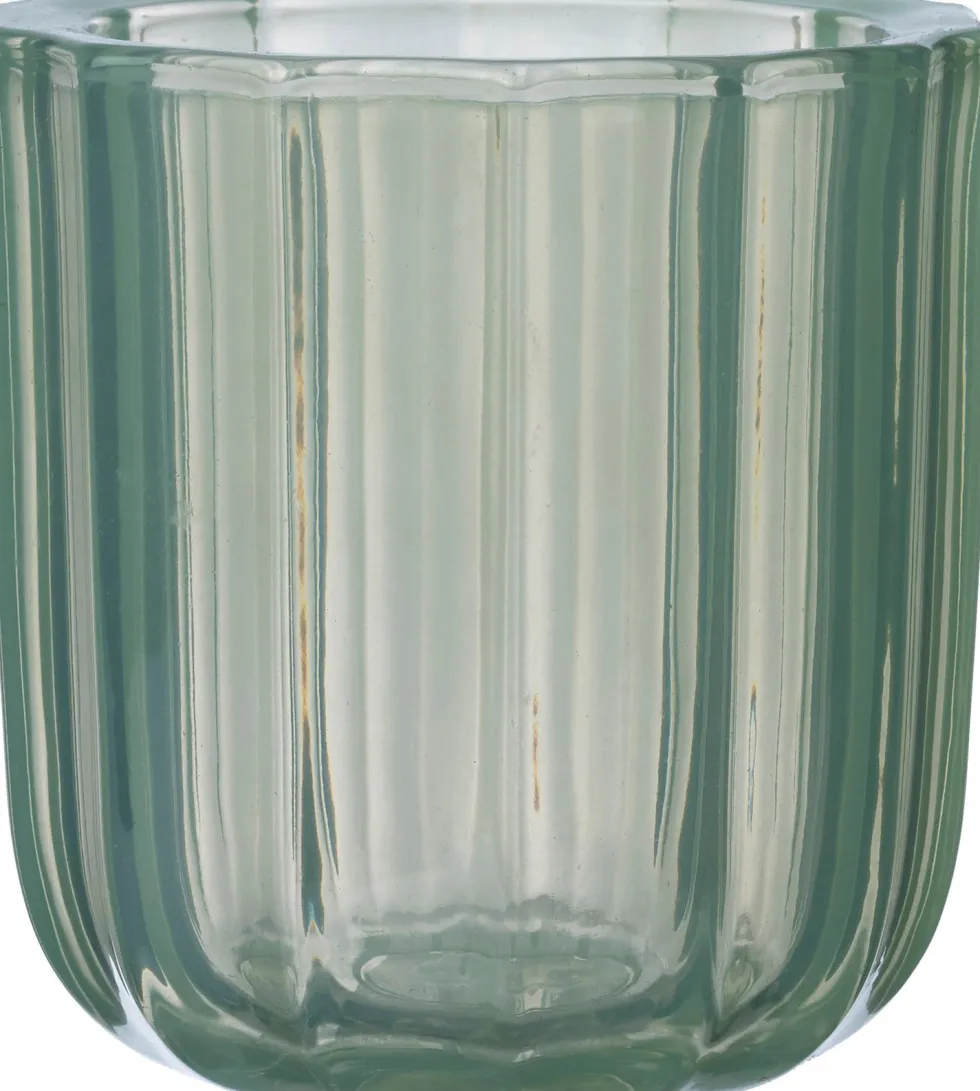 Intratuin waxinelichthouder Fos groen D 7,5 H 7,8 cm