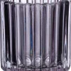 Intratuin waxinelichthouder Ola zilver / paars D 7 H 7,5 cm
