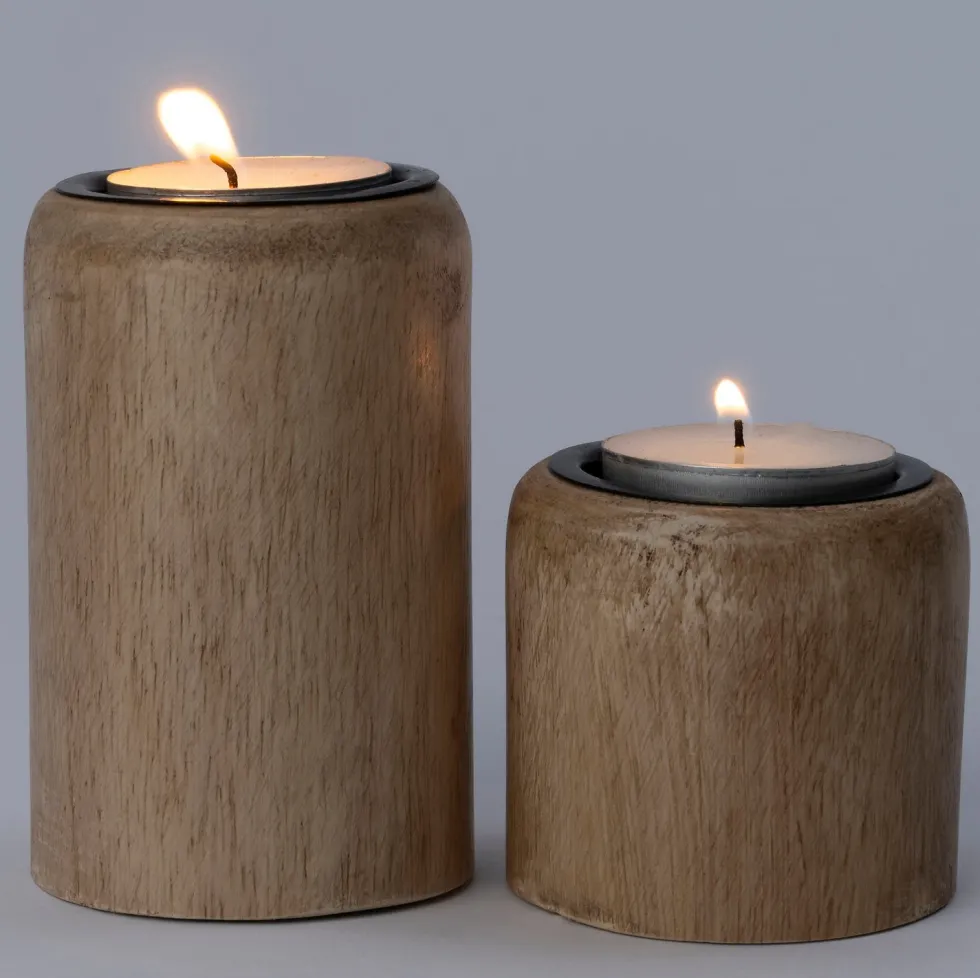Intratuin waxinelichthouder Gerda naturel D 5 H 5 cm