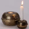 Intratuin waxinelichthouder Ilja goud D 12,5 cm H 8 cm