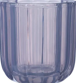 Intratuin waxinelichthouder Fos paars D 7,5 H 7,8 cm