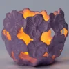 Intratuin waxinelichthouder Agna paars D 10 H 10 cm