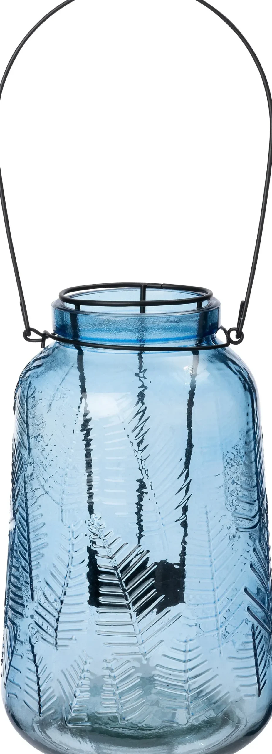 Intratuin waxinelichthouder Ella blauw D 12,5 H 19,5 cm