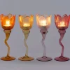 Intratuin waxinelichthouder Ave geel 8,5 x 8 x 22,5 cm