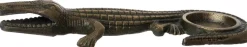 Intratuin waxinelichthouder Krokodil koper 22 x 8,5 x 3 cm
