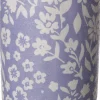 Intratuin waxinelichthouder Flower paars / wit D 8 H 9