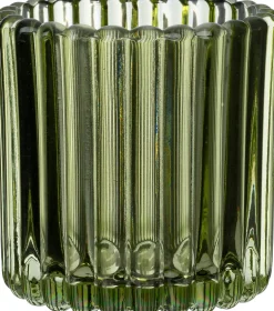 Intratuin waxinelichthouder Ola groen D 7 H 7,5 cm