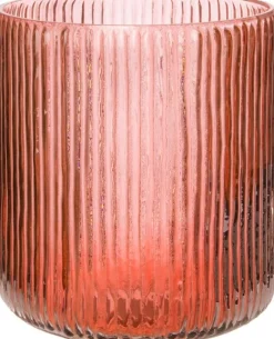 Intratuin waxinelichthouder Yi rood D 15 H 17 cm