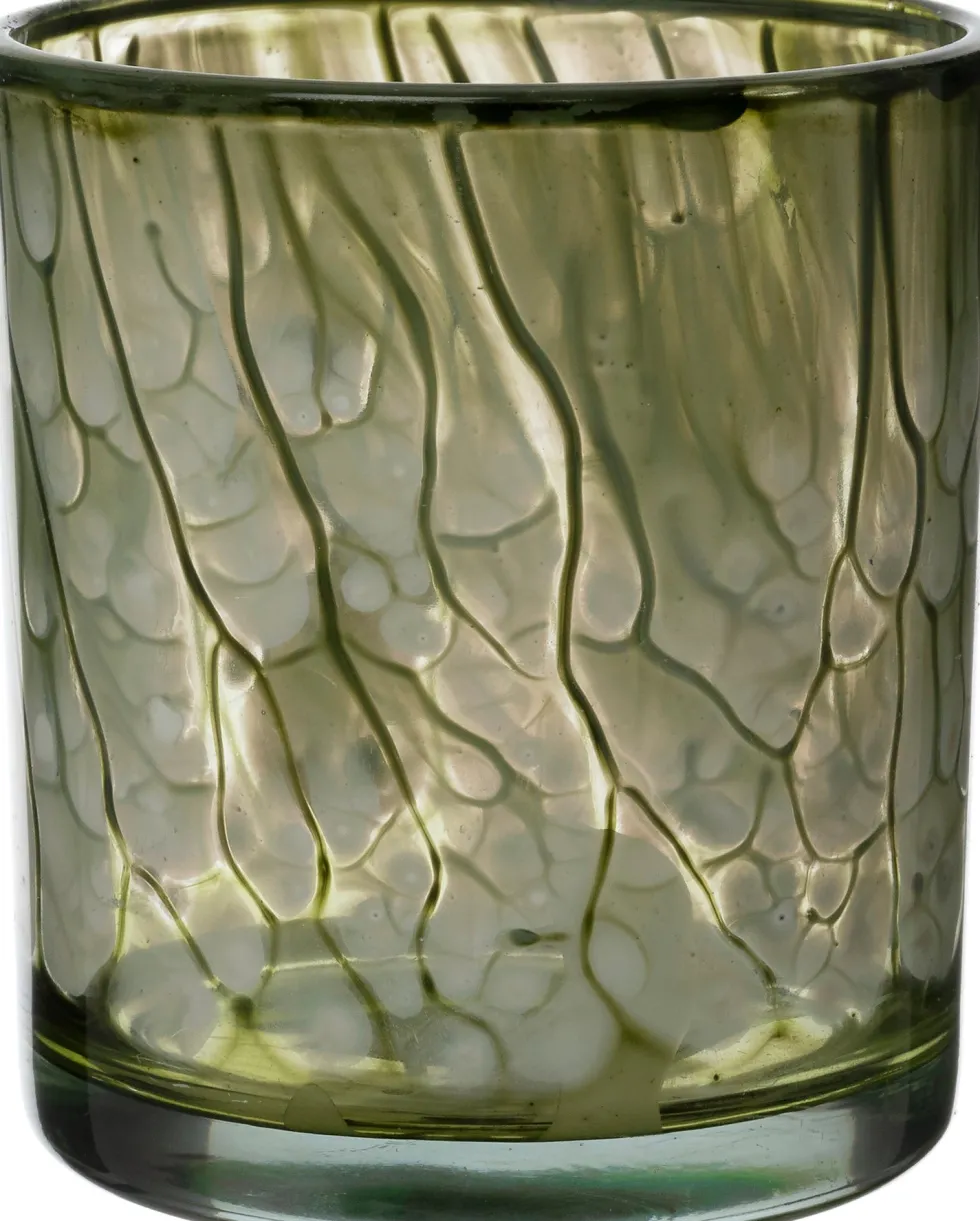 Intratuin waxinelichthouder Marba groen D 7 H 8 cm