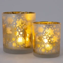 Intratuin waxinelichthouder hert goud D 9 H 10 cm