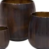 Intratuin waxinelichthouder Cafu bruin D 15 H 16 cm