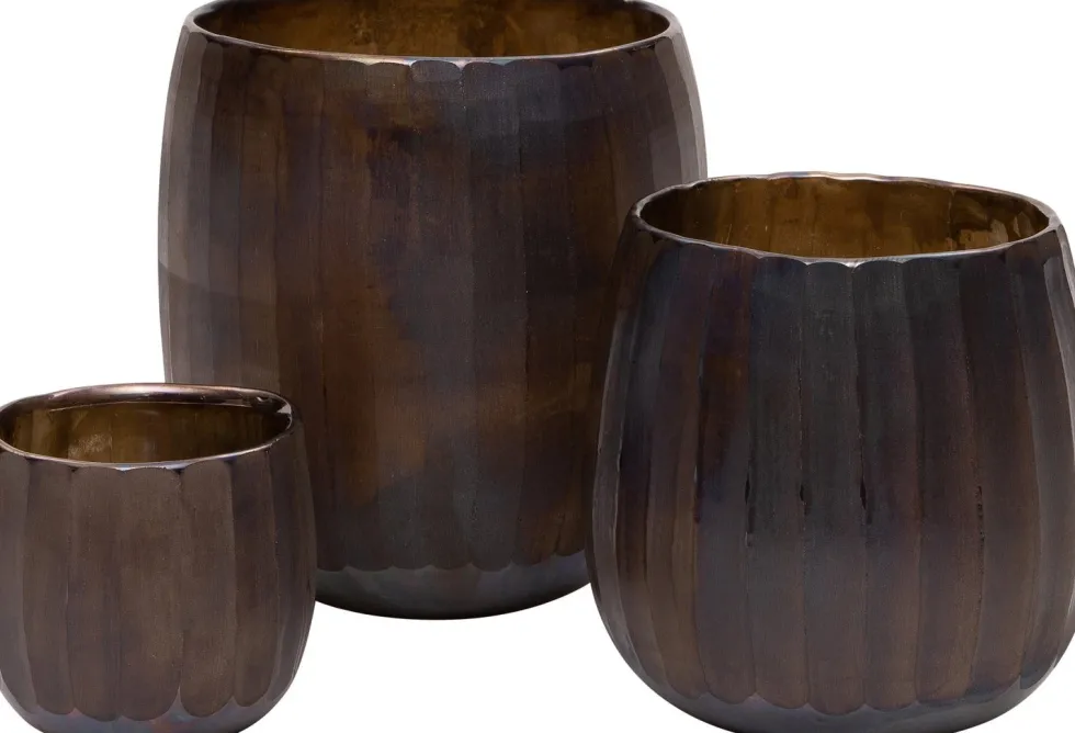 Intratuin waxinelichthouder Cafu bruin D 15 H 16 cm