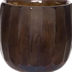 Intratuin waxinelichthouder Cafu bruin D 15 H 16 cm