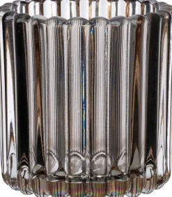 Intratuin waxinelichthouder Ola zilver / grijs D 7 H 7,5 cm