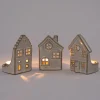 Intratuin waxinelichthouder Anja huisje wit 6 x 6 x 8,3 cm