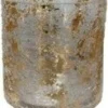 Intratuin waxinelichthouder Aimee goud / transparant D 12 H 12 cm
