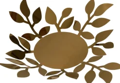 Intratuin waxinelichthouder blad goud D 23,5 H 0,1 cm