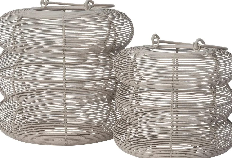 Intratuin windlicht Fair grijs D 22,5 H 20 cm