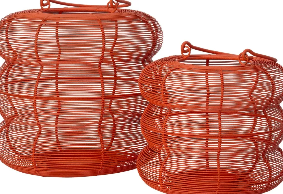 Intratuin windlicht Fair rood D 28 H 25 cm