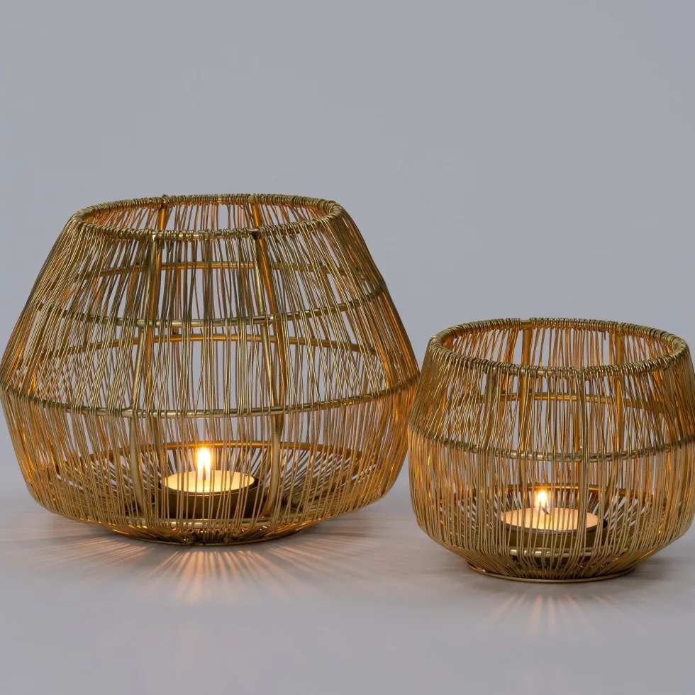 Intratuin windlicht Rose goud D 16 H 12 cm