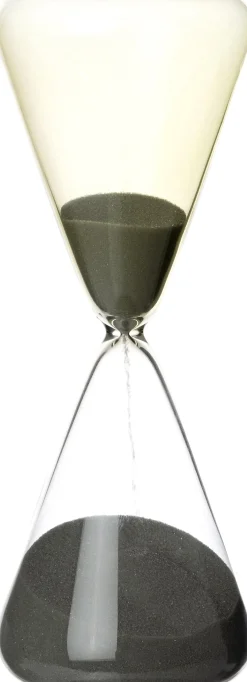 Intratuin zandloper Brier geel / transparant D 5,8 H 16 cm
