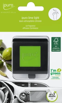 Ipuro autoclip Essentials Lime Light 4 x 4 cm