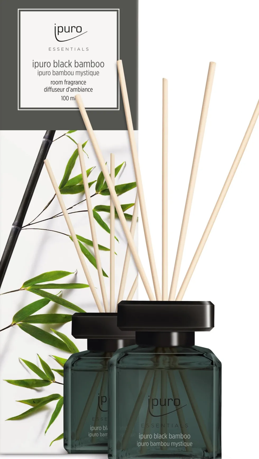 Ipuro geurstokjes Essentials Black Bamboo 100 ml