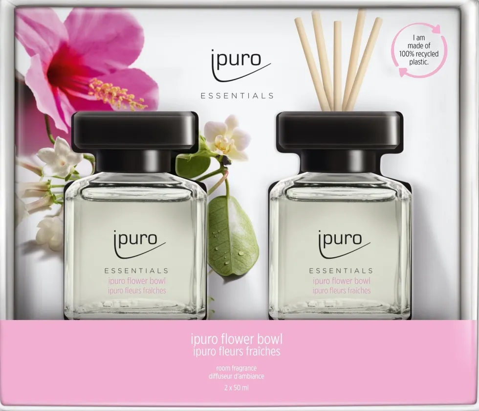 Ipuro geurstokjes Essentials Flower Bowl 50 ml 2 stuks