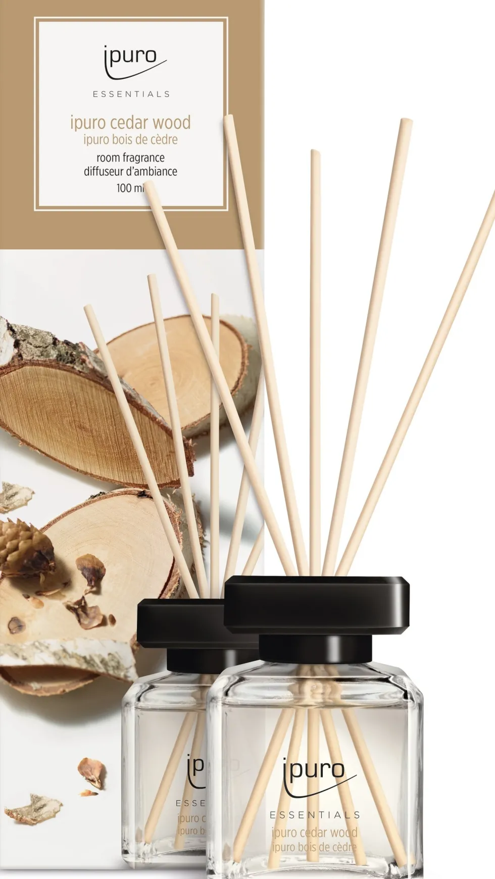 Ipuro geurstokjes Essentials Cedar Wood 100 ml