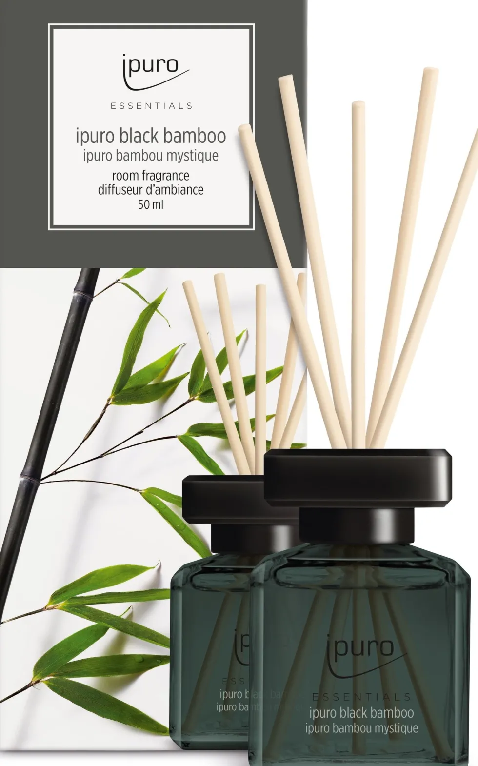 Ipuro geurstokjes Essentials Black Bamboo 50 ml