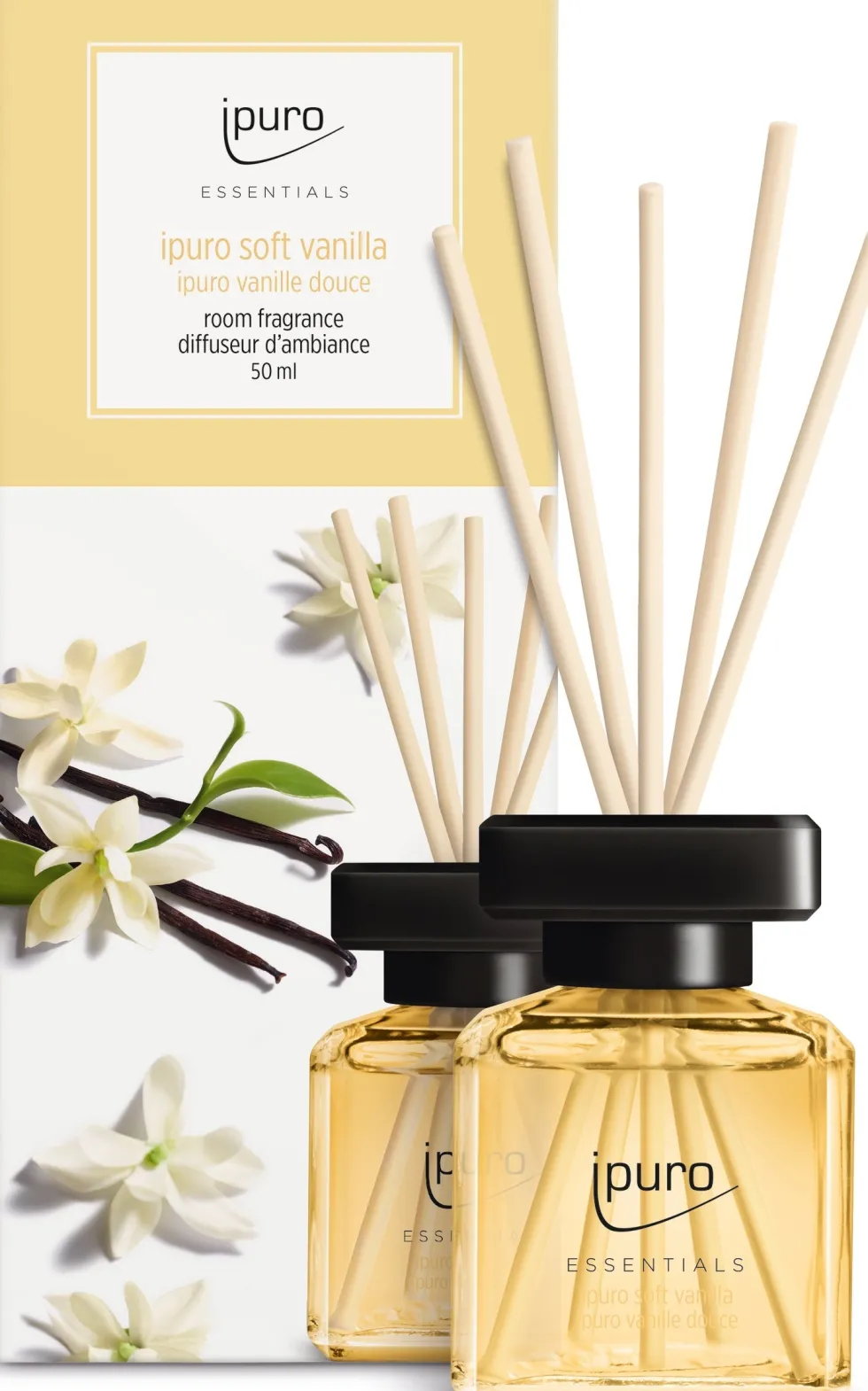 Ipuro geurstokjes Essentials Soft Vanilla 50 ml