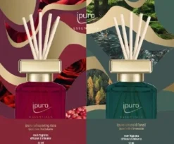 Ipuro geurstokjes Golden Chapter Whispering Roze & Emerald Forest 50 ml 2 stuks