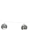 Jens Living lichtsnoer met LED Discoballen zilver 1,65 m 10 stuks